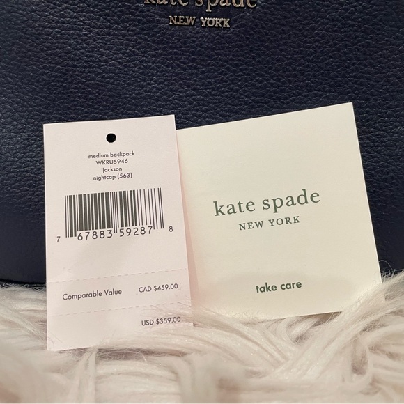 Kate Spade Medium Backpack Jackson in Nightcap MSRP $359 WKRU5946 - Picture 11 of 16